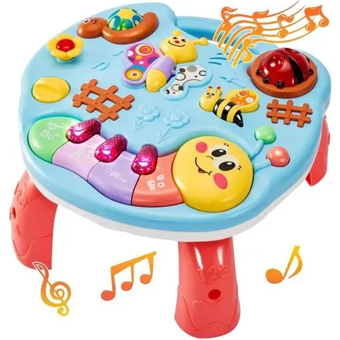 Table Activité Bébé Jouet Musical Enfant 1 Ans Jouet Déveil Fille Jeux Musicaux Éducatifs Cadeau Bébé Fille Garçon 12 18 Mois