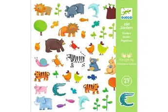 Kit créatif 160 Stickers Animaux
