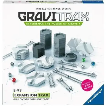 GraviTrax Set d'extension Rails - Jeu de construction STEM - Circuit de billes créatif - Ravensburger  44 pièces - dès 8 ans
