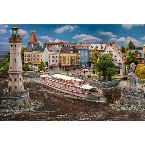 Kit de modélisme bâtiment - Faller - 230 pièces - Échelle 1:160 - 360x63x113 mm - Multicolore - Plastique
