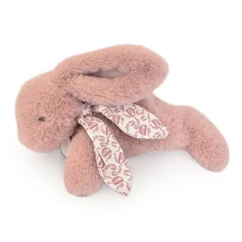 Peluche lapin - DOUDOU ET COMPAGNIE - DC4140 - 25 cm - Rose poudré - Poil soyeux