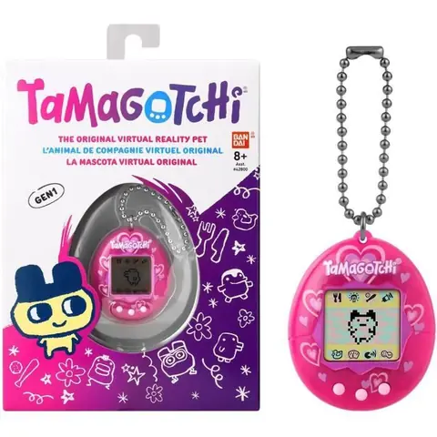 BANDAI - Tamagotchi - Tamagotchi original - Lots of love - animal électronique virtuel avec écran couleur 3 boutons et jeux -