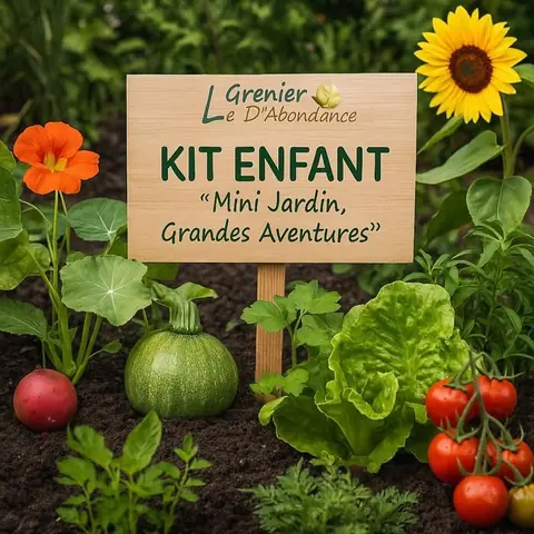 Kit semences jardin enfant  Graines rigolotes à semer  Activité nature dès 4 ans  Le Grenier dAbondance
