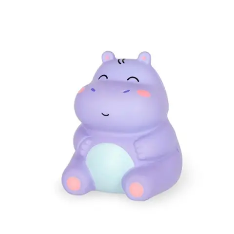 Jouet anti-stress Squishy - LEGAMI - Stress less Hippo - Parfum fraise - Texture caoutchouteuse souple - Dès 3 ans