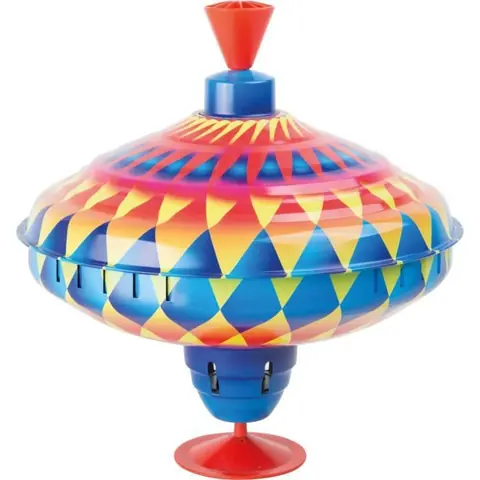 Toupie - SMALL FOOT - Multicolore - Jouet pour Enfant - Pied en Caoutchouc