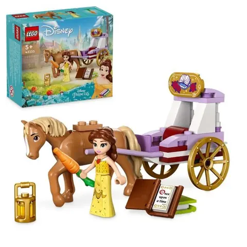 LEGO® 43233 Disney Princess L’Histoire de Belle - La Calèche Jouet avec Mini Poupée Princesse La Belle et la Bête