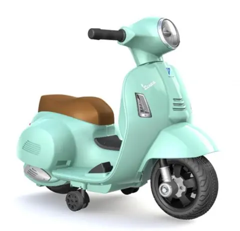Véhicule électrique pour enfant Mini Vespa GTS Vert d'eau