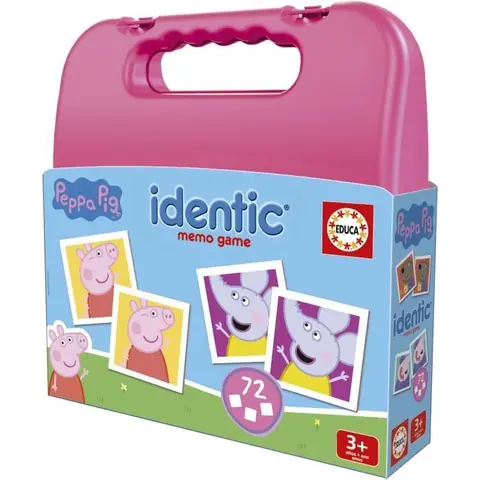 Identic Peppa Pig - Jeu de mémoire - EDUCA - 72 cartes développe mémoire et attention - Dès 3 ans