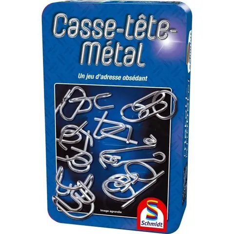 Casse-tête-métal - Jeux de Société - SCHMIDT SPIELE - Mettez votre logique à lépreuve avec ces casse-têtes métalliques !