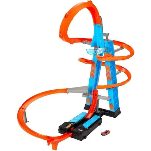 Coffret jouet - Hot Wheels - Altitude Crash - Propulseur motorisé - 80 cm de haut - Mixte