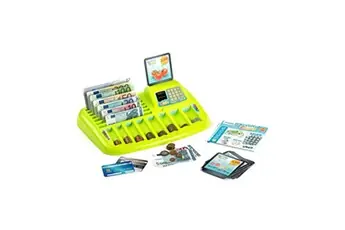 - Jeu de marchande - Jeu de caisse en euros - Billets et monnaies factices - Dès 3 ans