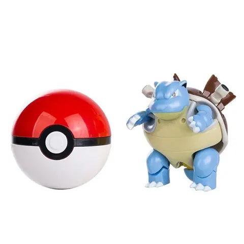 Figurine Pokemon Pokeball Tortank Blastoise Eau style bakugan figure manga anime enfants garçon adulte jouet anniversaire cadeau