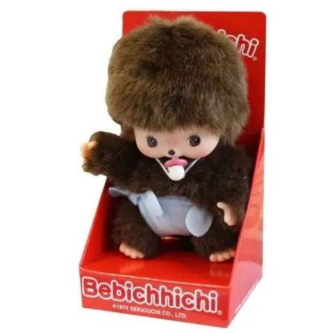 Peluche MONCHHICHI - BEBICHHICHI BOY 15CM - Dimensions 15CM