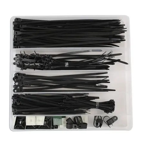 kit d'attache-cAbles diverses pour fils, gaines, tubes - 210 pcs - Gunson