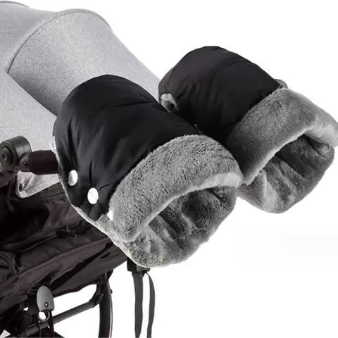 Gants de PoussetteMoufles de Poussette Coupe-vent et Imperméable Landau dhiver Protège-Mains Gants Protection pour PoussetteVélo