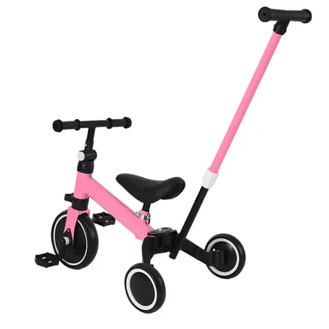 Tricycle rose adapté aux bébés à partir de 18 mois pour exercer léquilibre de lenfantXUEXINGJIA