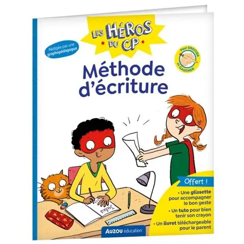 Livre - Auzou - Héros du CP - Activités ludiques - Amélioration de lécriture - Pour enfants à partir de 6 ans