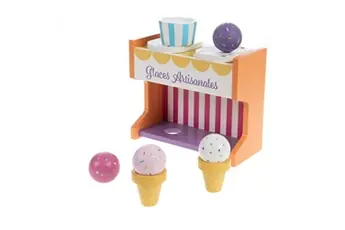 Marchand de glace Mia - - Décoré - Bois