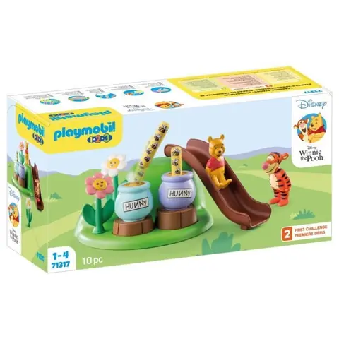 PLAYMOBIL 1.2.3 71317 Winnie lourson et Tigrou avec jardin dabeilles - Disney
