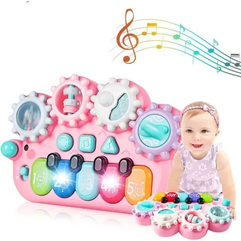 Jouet musical - ZGEER - Bébé Montessori - Volume réglable - 5 chansons - 12 mois et plus