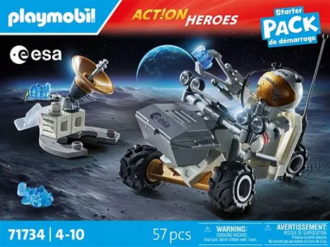 Playmobil Action Heroes Starter Pack 71734 Mission d'analyse de roches & astronaute