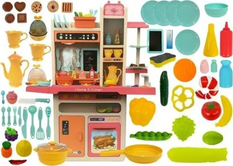 Livre électronique enfant - LEAN Toys - 4276 - Livre interactif - Cuisine rose - 3 ans et plus