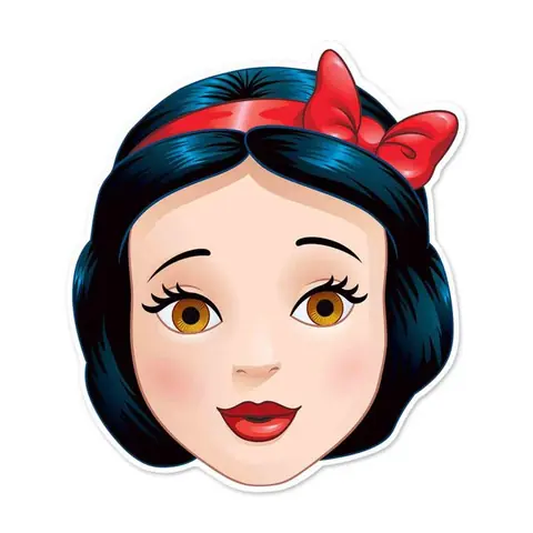 Masque en carton Blanche Neige