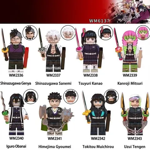 Lot de 8 figurines Personnages de séries dessin animéPersonnages populaires Figure Jouets pour Enfants Fans Cadeaux de Noël-Style