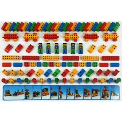 Jeu de construction magnétique - KLEIN - Set Manetico - 98 pièces - 12 fiches modèles