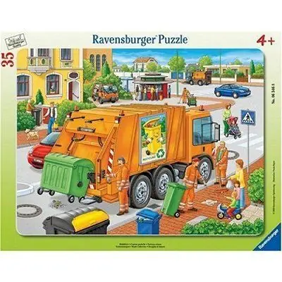 Puzzle 35 pièces - Collecte des déchets - RAVENSBURGER - Pour enfant de 4 ans - Garçon