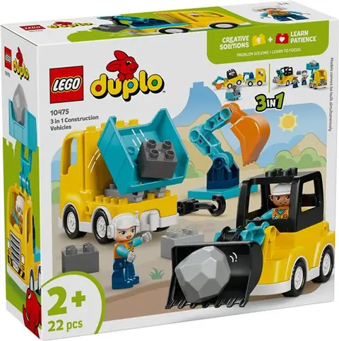 LEGO® DUPLO® Town 10475 Les véhicules de chantier 3-en-1