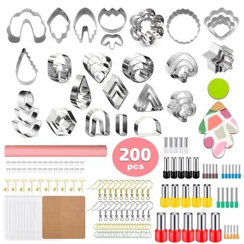 Emporte-pièces - Non spécifié - Lot de 200 - 25 formes - 40 moules cercles - 111 accessoires