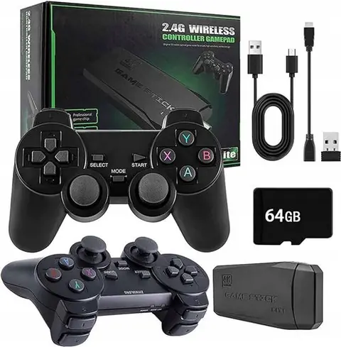 Console rétrogaming SZSMART M8 64GB retro 20000 jeux + 2 tapis de jeu - noir