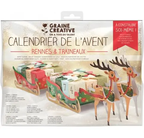 Kit calendrier de l avent Rennes et Traineaux