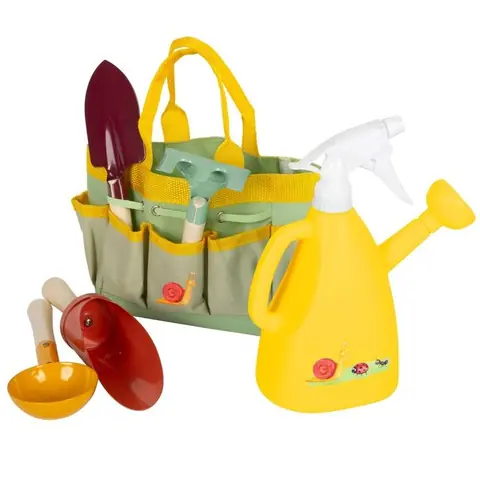 Small Foot company - Sac de jardinage avec outils Tiny Garden - LEGLER