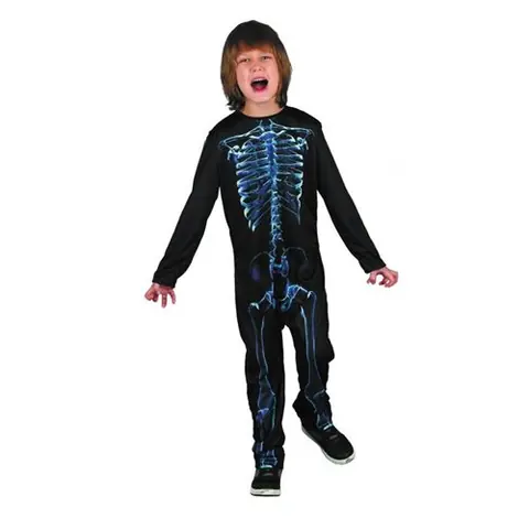 déguisement squelette rayon x garçon - 4/6 ans - noir - partypro 8729117546