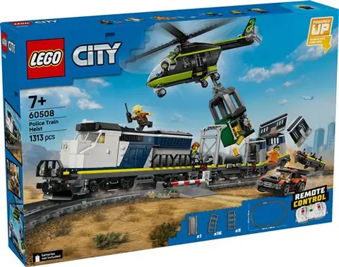 LEGO® City 60508 Le braquage du train de police