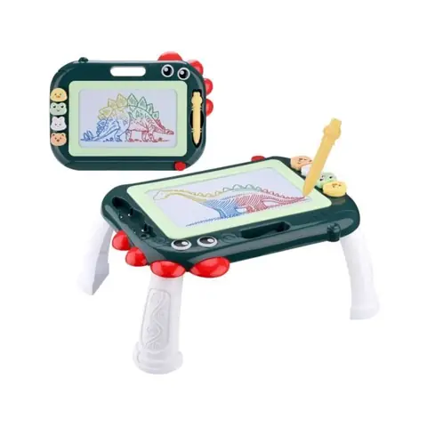 Ardoise Magique Enfant - Tableau avec Pieds Amovibles - 4 Zones de Couleur - Stylo Inclus - Jouet Éducatif
