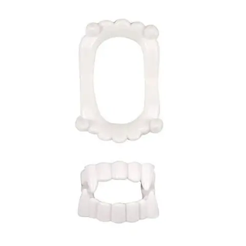Dentier blanc de Vampire (x1) REF/49327 Accessoire de fête Halloween ptit clown