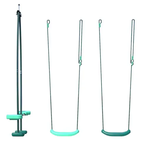 Pack 3 accessoires 2 balançoires et 1 face à face pour portique H222 cm