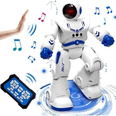 Robot Jouet Garcon 5 Ans Robot Enfant Programmable avec RC Robot Intelligent Geste ContrôLeChant Et La DanseRechargeable [43]