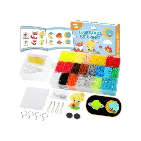 Kit de Perles à Repasser - BLOT Fuse Beads - 4000 pièces - 19 couleurs - Lumineuses dans le noir