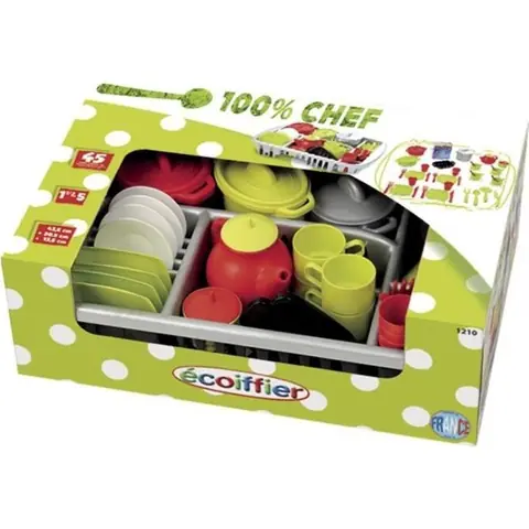 ECOIFFIER CHEF Egouttoir Garni - 45 éléments