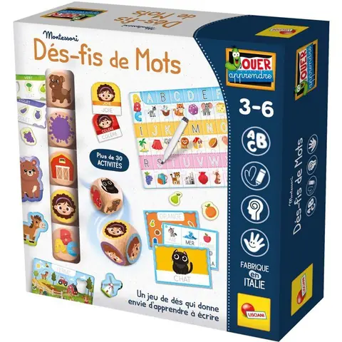 JOUER APPRENDRE Dé-fis de Mots - Jeu Éducatif - LISCIANIGIOCHI - Lecture & Logique - Dès 3 ans