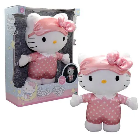 Peluche - Hello Kitty - Bonne Nuit - 35 cm - Sons et lumières - Pour enfants dès 3 ans