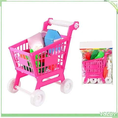 Fafeicy Ensemble de jeu de chariot de caddie pour enfants  Chariot Dachat pour Enfants Trolley Play Set 21pcs puericulture jouets