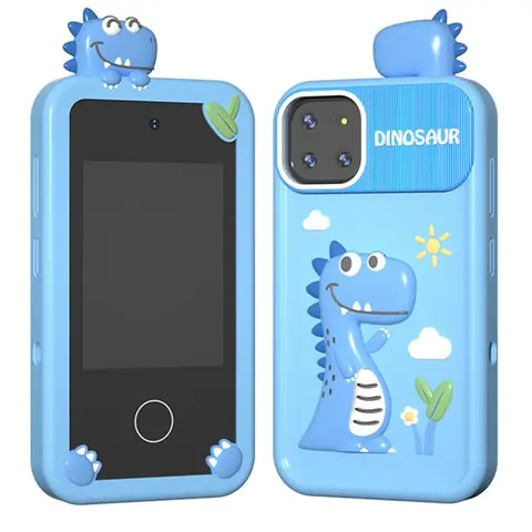 Jouet de téléphone Intelligent pour Enfants Téléphone Portable Enfants avec écran Tactile Lecteur Carte TF de 32G Cadeaux Noël-2