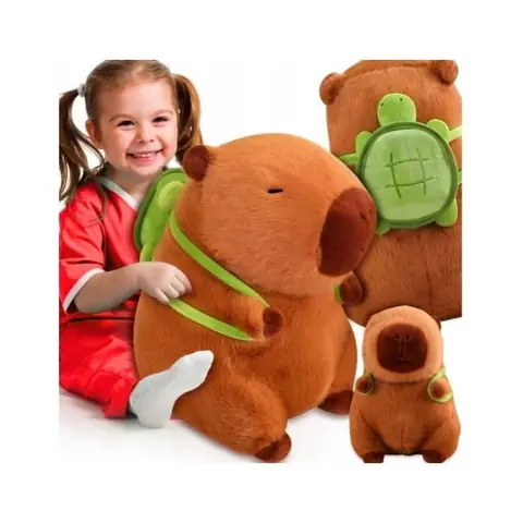 CAPYBARA PELUCHE MASCOTTE 50CM SAC À DOS JOUET TORTUE DOUX PELUCHE