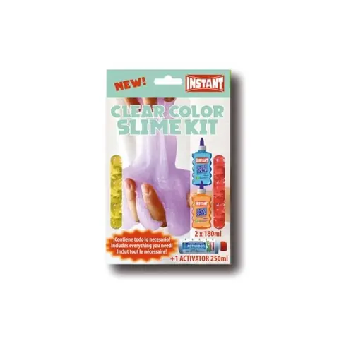 Mini Kit pour Fabriquer son Slime - Thème SuperClear - Instant - 18931 TU