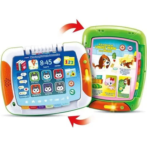Tablette dactivités et livre dhistoires interactif VTECH pour enfants de 18 mois et plus